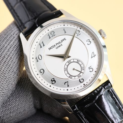 patek philippe 時計スーパーコピー グランドコンプリケーション 牛革 文字盤 5078うで時計 メンズ シルバーケース 