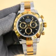 rolex コスモ グラフ デイトナ レインボースーパーコピー 夜光 防水 うで時計 スチールバンド ゴールドケース ブラック