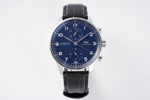 IWC 記念品 ポルトギーゼ クロノ グラフ偽物 腕時計 防水 シンプル 品質保証 文字盤 本革 メンズ ブルー