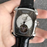 PARMIGIANI ラ トゥール ダルジャン パリスーパーコピー トゥールビヨン 上質品 鰐魚革 腕時計 シルバーケース ブラック