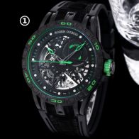 超激得の新品 腕時計 ROGER DUBUIS ロジェデュブイコピー ファッション 紳士 トゥールビヨン 夜光 多色可選