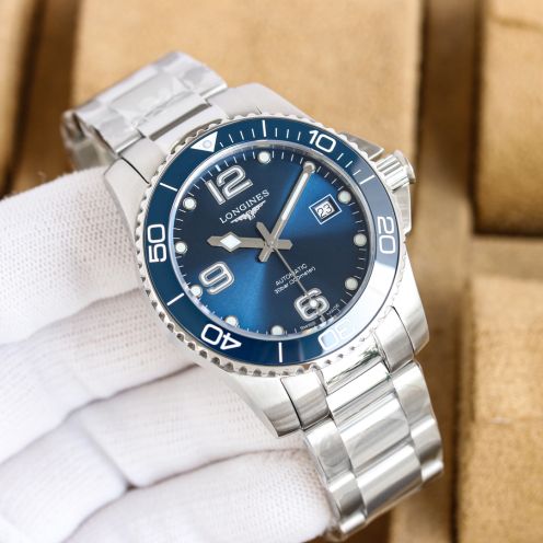 時計 longinesスーパーコピー 防水 ハイドロコンケスト ウォッチ スチールバンド 高品質 シンプル 多色可選