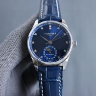 longines マスター コレクションスーパーコピー 腕時計 優雅 ウォッチ 紳士 レザー 防水 ブルー