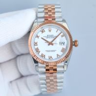 目を引く存在感 ROLEX デイトジャスト 36偽物 ウォッチ 防水 シンプル ダイヤ飾り 多色可選