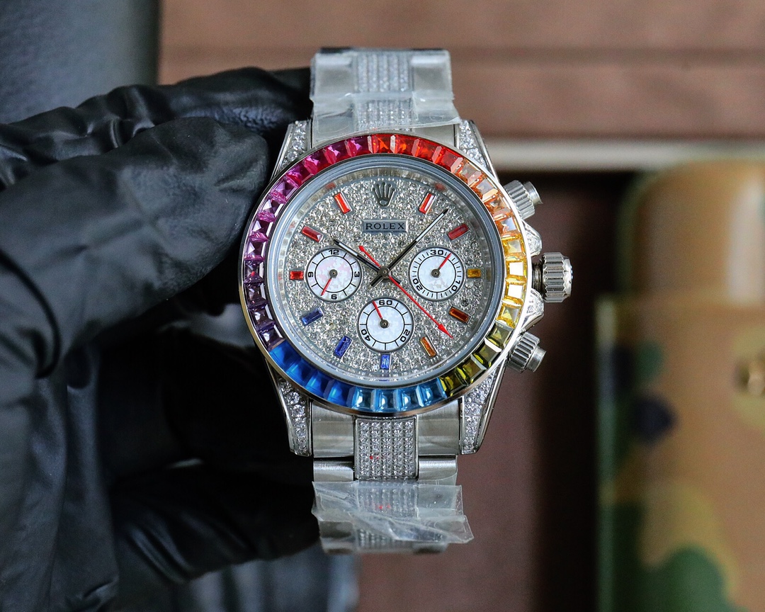 目を引く rolex サブマリーナ ー偽物 防水 ダイヤモン飾り スチールバンド 夜光うで時計 魅力的 3色可選 シルバー_2