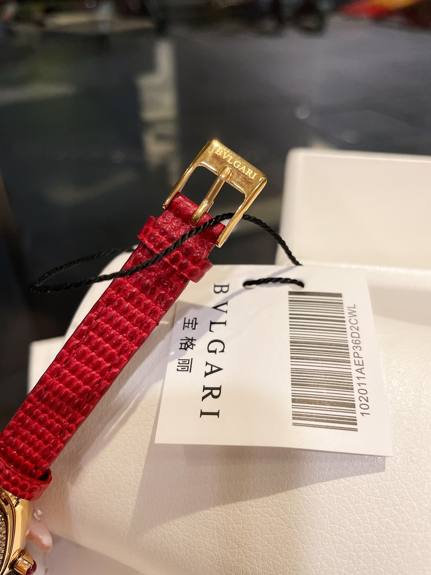 個性的 ブルガリ 腕時計激安通販 セルペンティ Serpenti 蛇かたち ダイヤ付き レザーバンド 多色可選_8