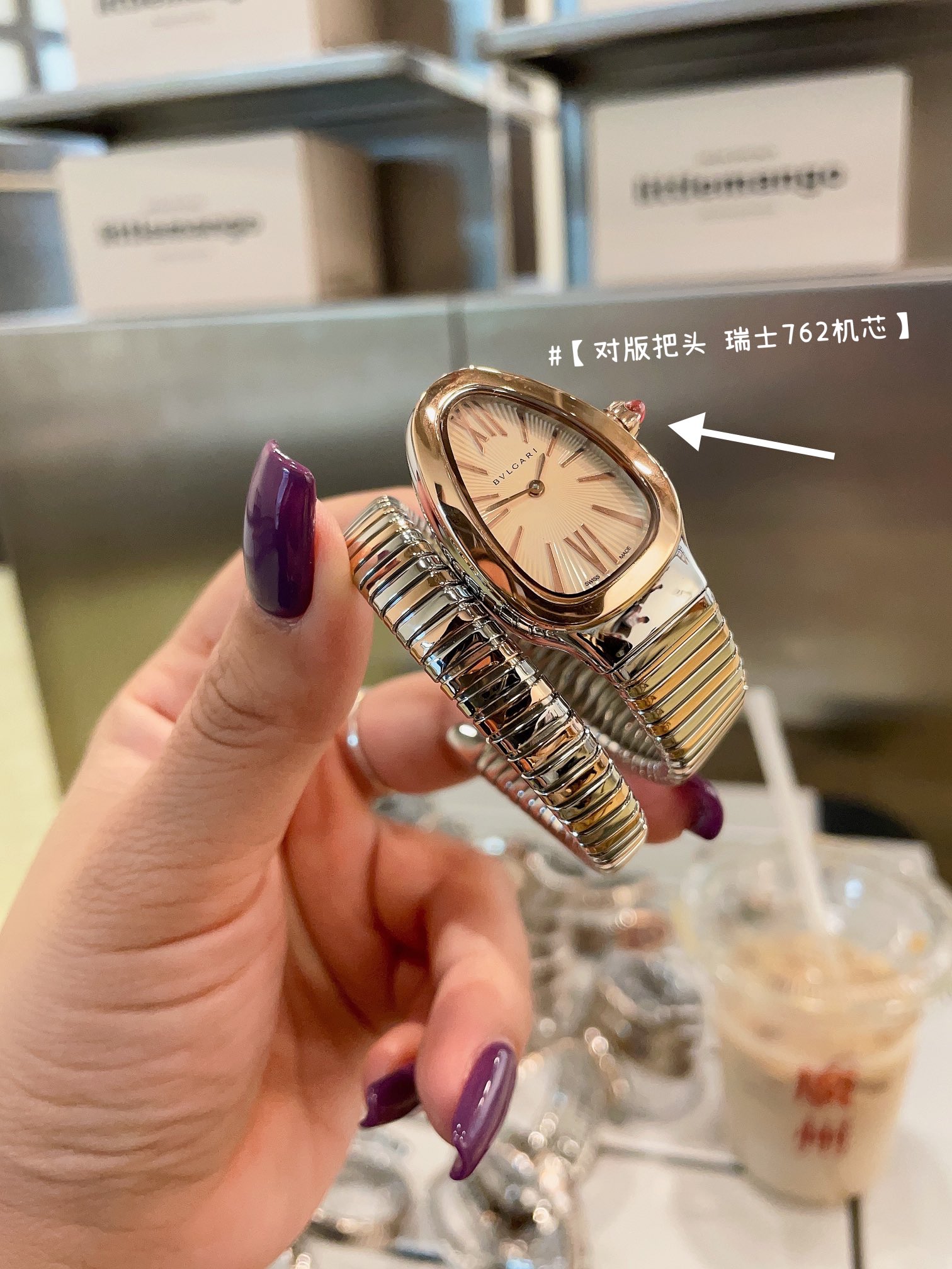 最新の2024年 ブルガリ チタニウム 時計偽物 セルペンティ Serpenti 蛇かたち ブレスレット ダイヤ 腕時計 多色可選_5