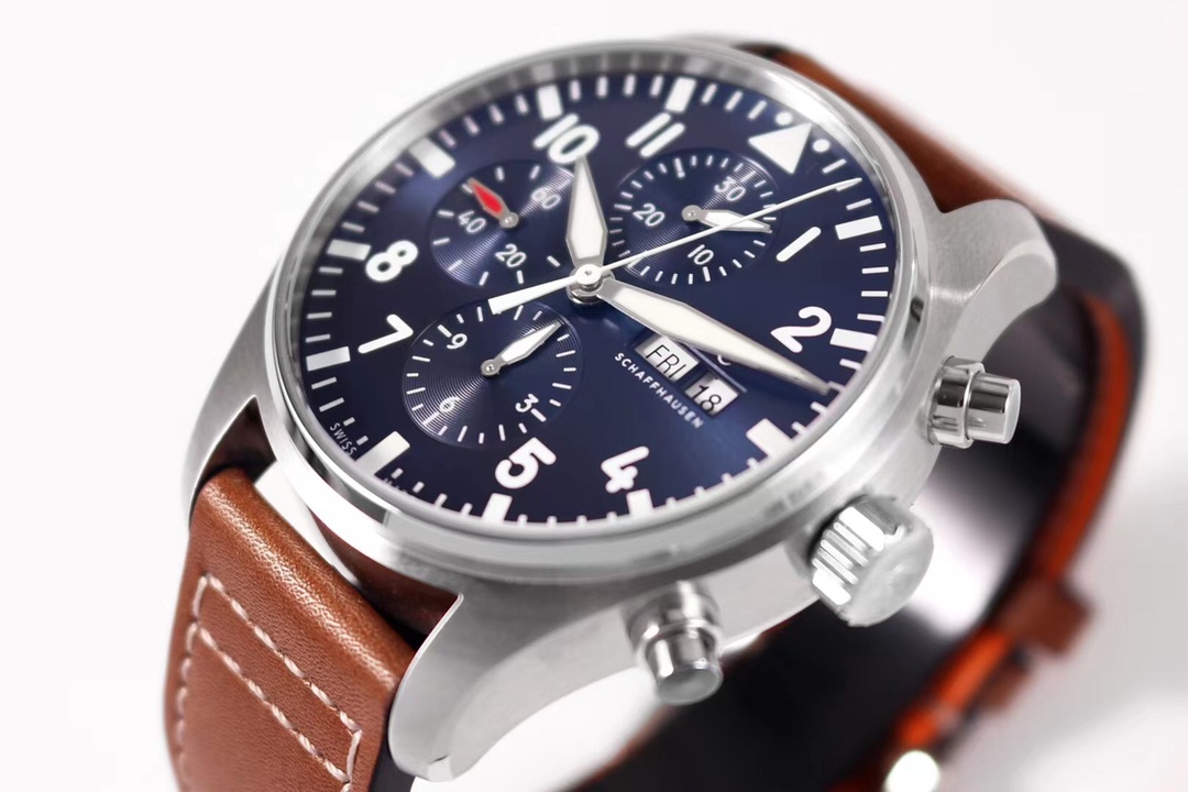 iwcシャフハウゼンスーパーコピー 高級品 腕時計 パイロットウォッチ 防水 ハンサム ブルー_3