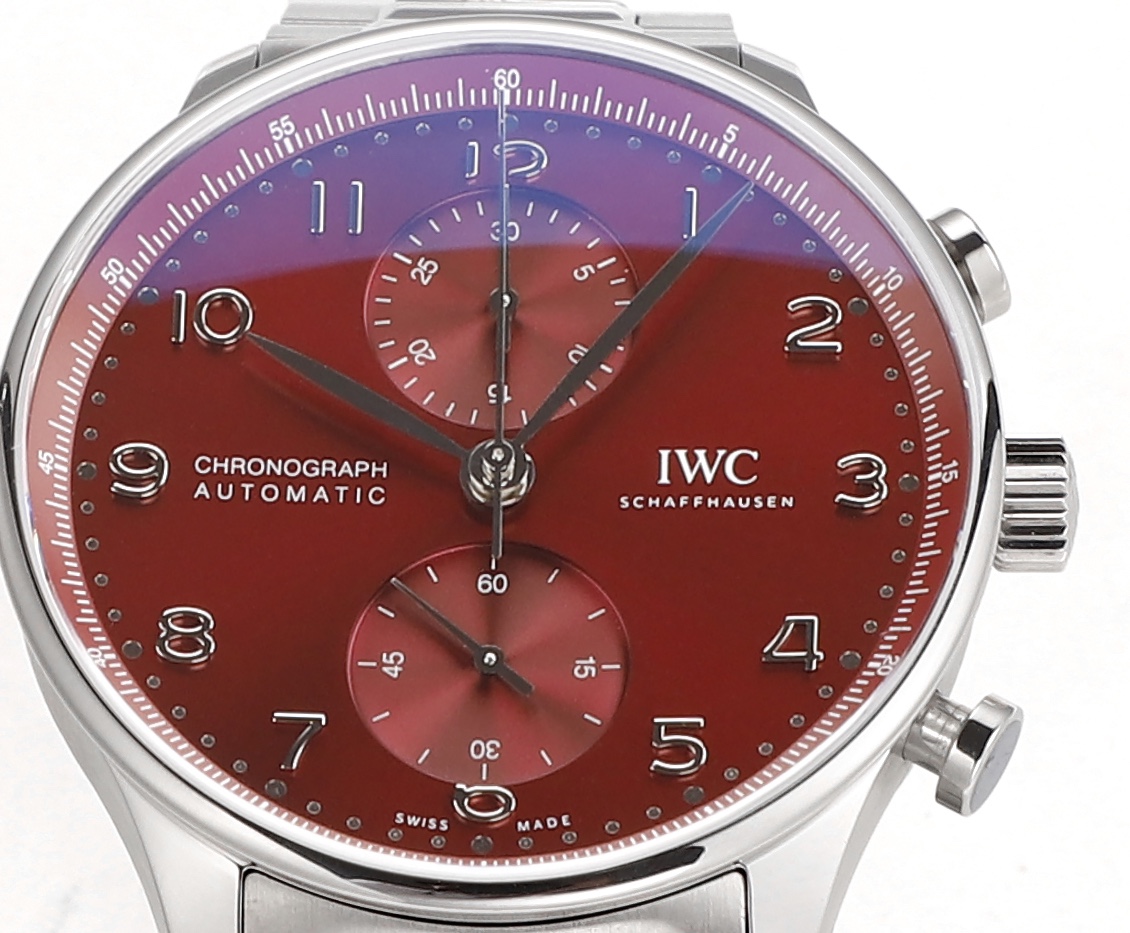 iwc ポルトギーゼ オートマティックＮ級品 ポルトギーゼ 腕時計 文字盤 海外セレブが愛用する 通勤 レッド_6