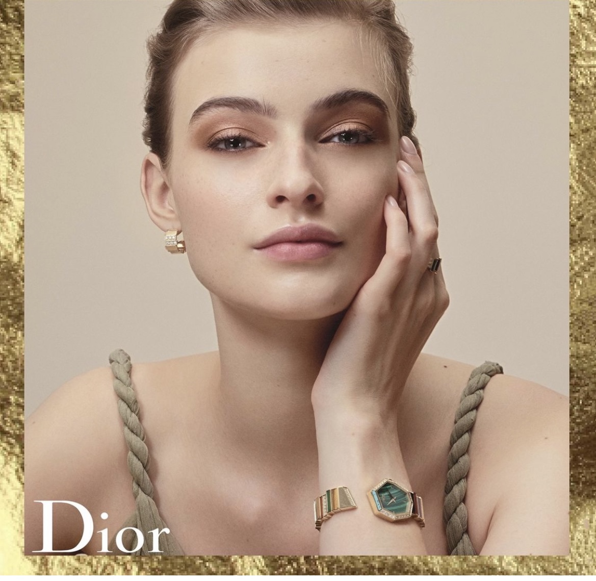 レディース ディオール腕時計コピー ウォッチ 防水 GEM DIOR シンプル 優雅 ファッション グリーン_7