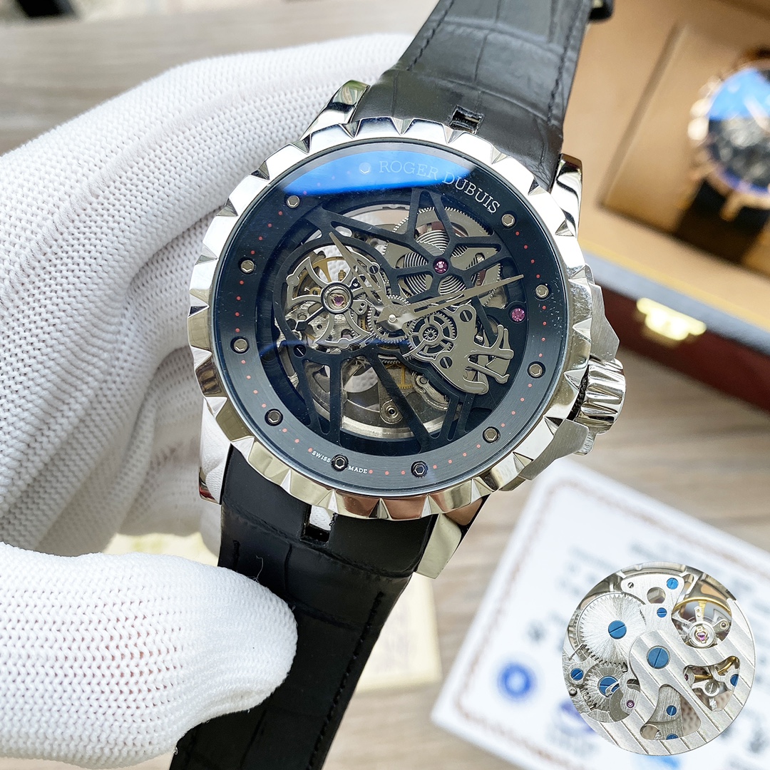 セール開催中 ロジェ デュブイ エクスカリバー 43偽物 腕時計 防水 紳士 Tourbillon ハンサム 多色可選_5