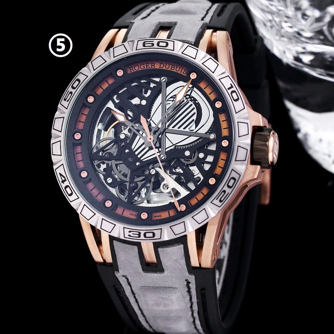 超激得の新品 腕時計 ROGER DUBUIS ロジェデュブイコピー ファッション 紳士 トゥールビヨン 夜光 多色可選_5