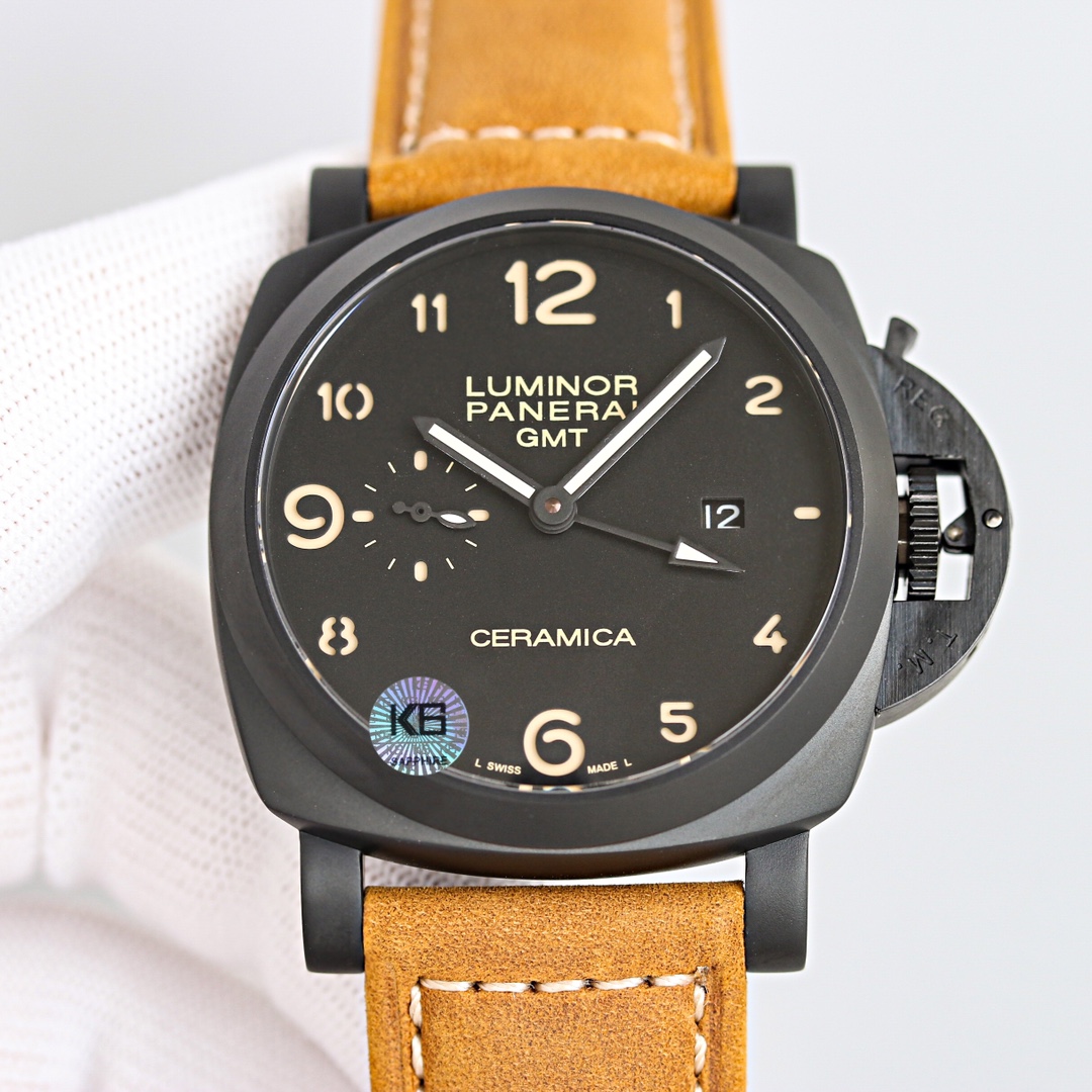 2024年のお買い得品 LUMINOR PAM00441パネライ 合わせ方N級品 シンプル 夜光 腕時計 レザー 2色可選_4