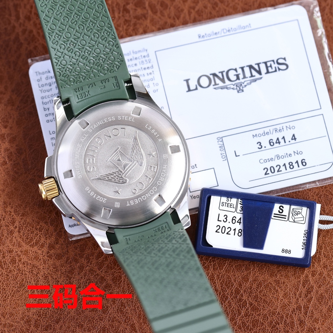 longines 腕時計 メンズ偽物 安定 ウォッチ ハイドロコンケスト 防水 紳士 シンプル パープル_2