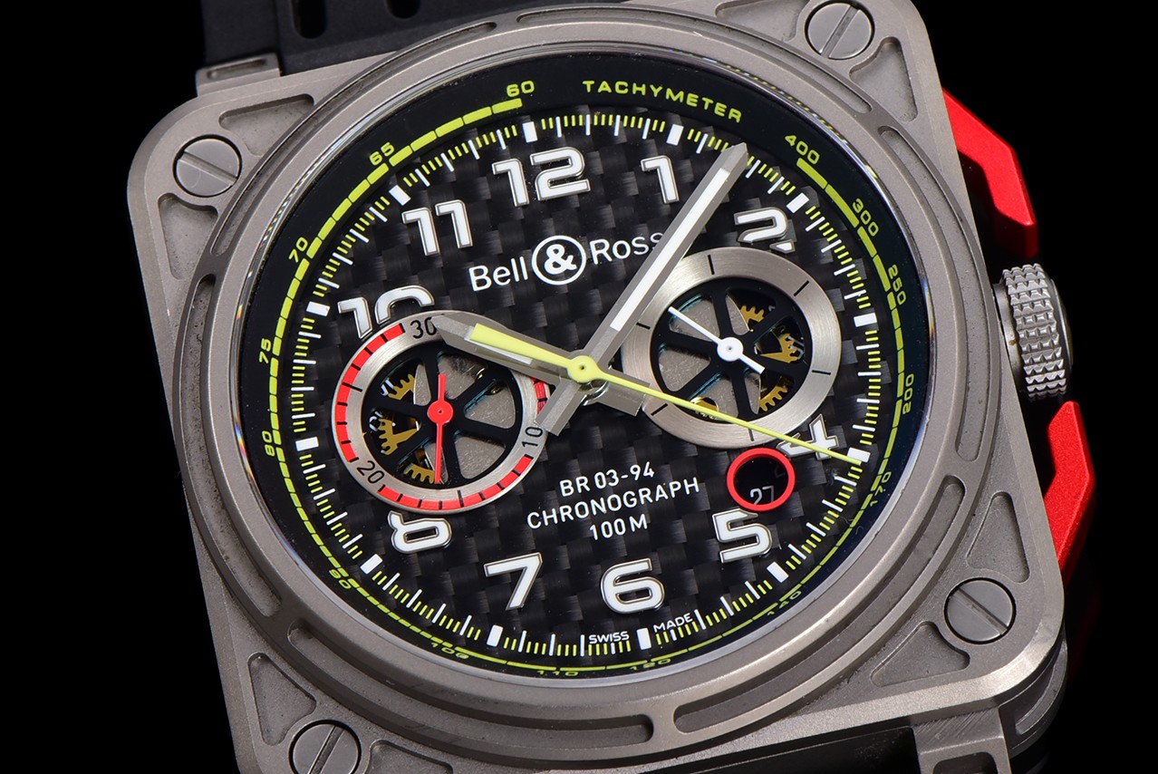 びっくりした価格 bell&ross 腕時計偽物 BR03 ウォッチ 防水 シンプル 黒いケース メンズ ブラック_5