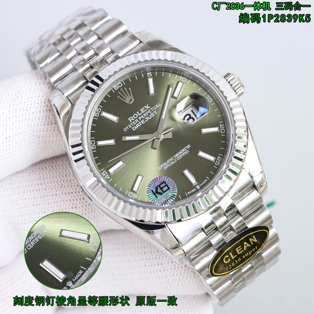 rolex デイトジャスト偽物 ハンサム ウォッチ 腕時計 防水 スチールバンド 紳士 多色の文字盤_2