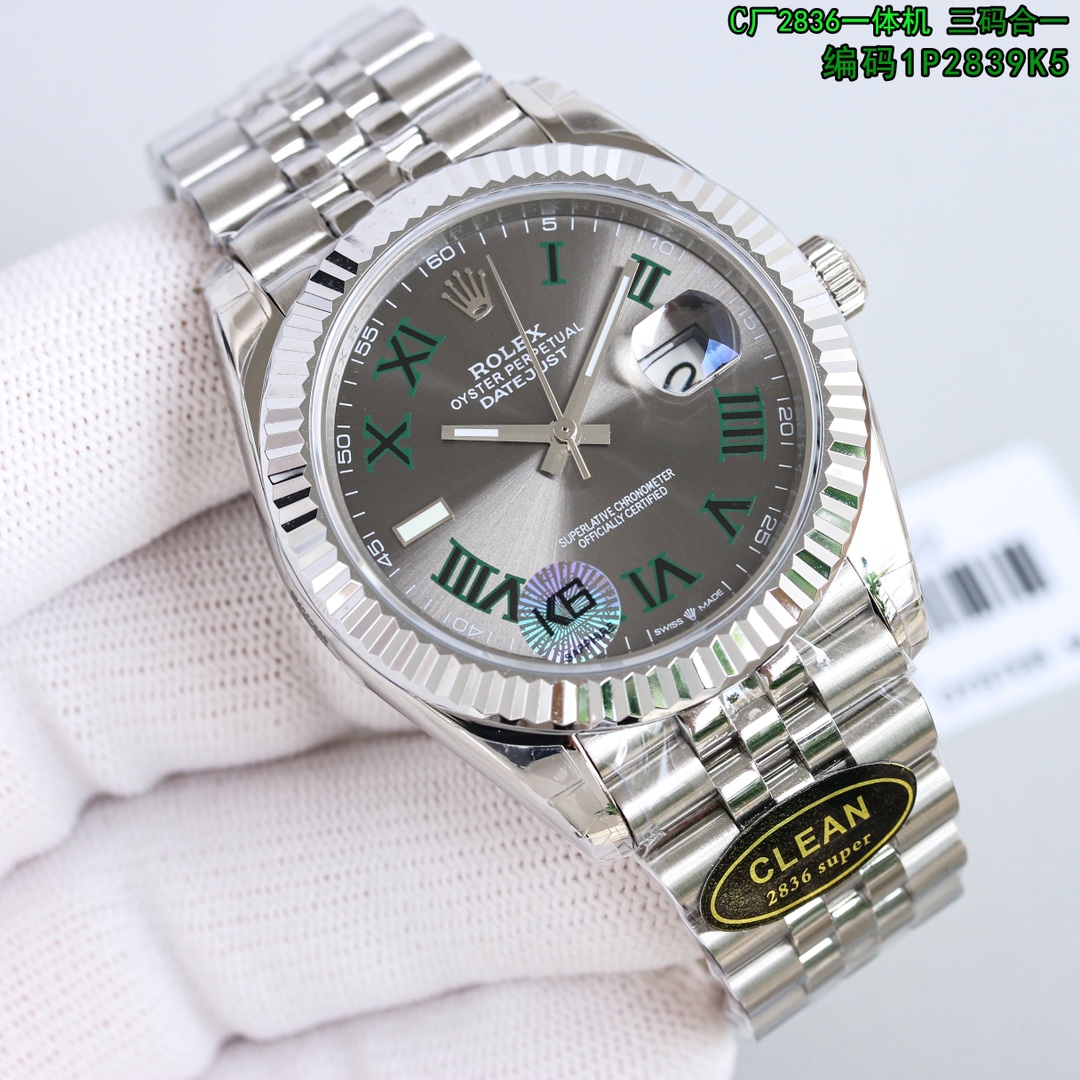 rolex デイトジャスト偽物 ハンサム ウォッチ 腕時計 防水 スチールバンド 紳士 多色の文字盤_3