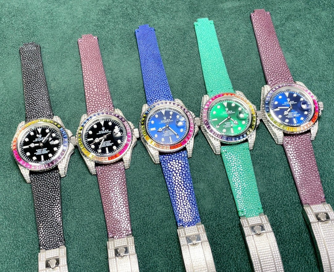 魅力的なスタイル ROLEX サブマリーナ ー 5513激安通販 薄い ウォッチ 腕時計 ダイヤモンド飾り ブラック_9